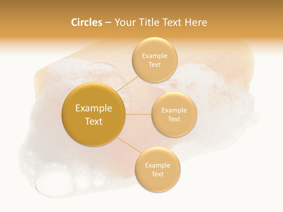 A Piece Of Soap With Bubbles On It PowerPoint Template
