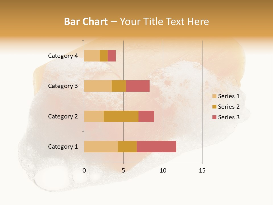 A Piece Of Soap With Bubbles On It PowerPoint Template