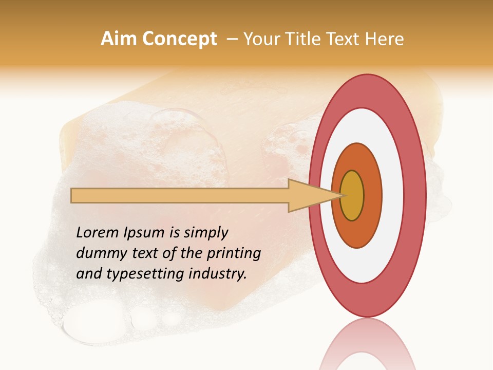 A Piece Of Soap With Bubbles On It PowerPoint Template