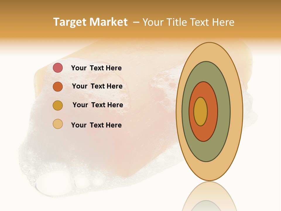 A Piece Of Soap With Bubbles On It PowerPoint Template