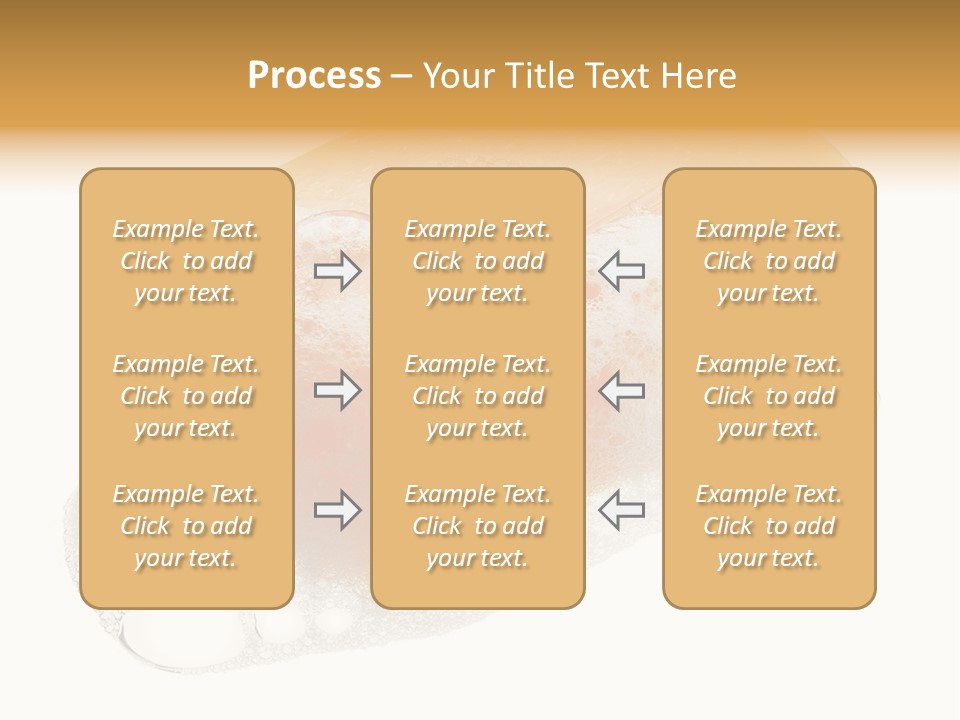 A Piece Of Soap With Bubbles On It PowerPoint Template