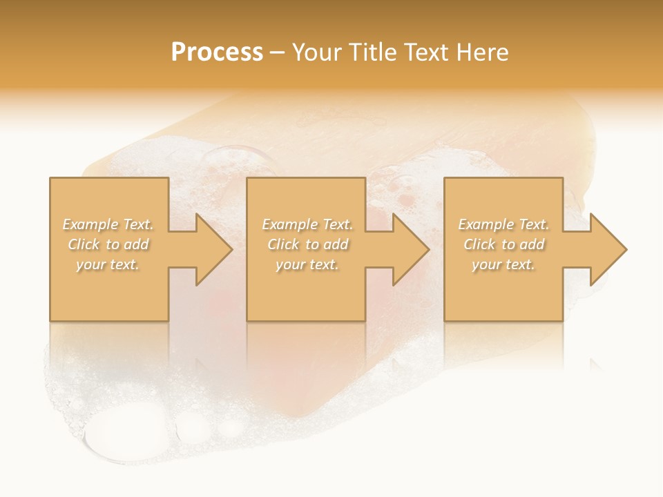 A Piece Of Soap With Bubbles On It PowerPoint Template