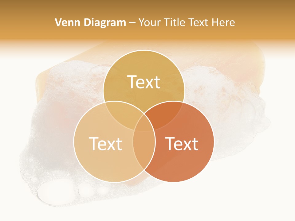 A Piece Of Soap With Bubbles On It PowerPoint Template
