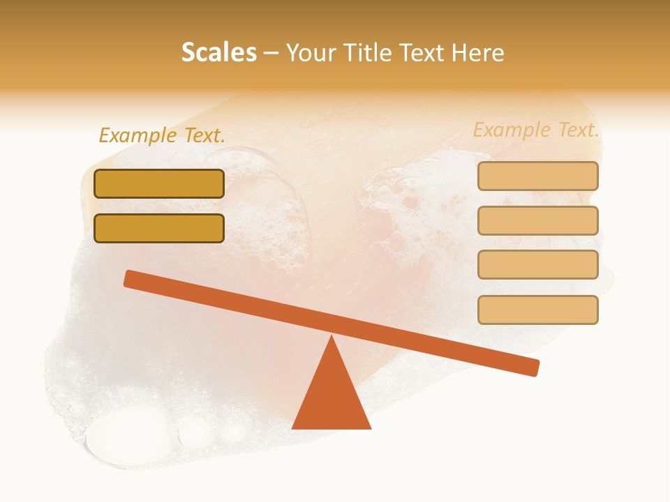 A Piece Of Soap With Bubbles On It PowerPoint Template