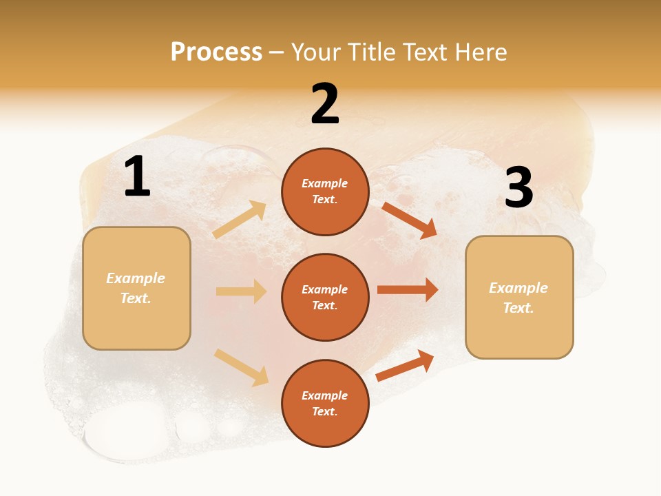 A Piece Of Soap With Bubbles On It PowerPoint Template