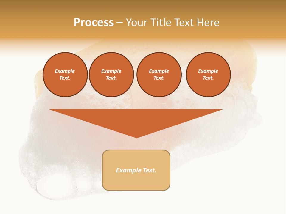 A Piece Of Soap With Bubbles On It PowerPoint Template