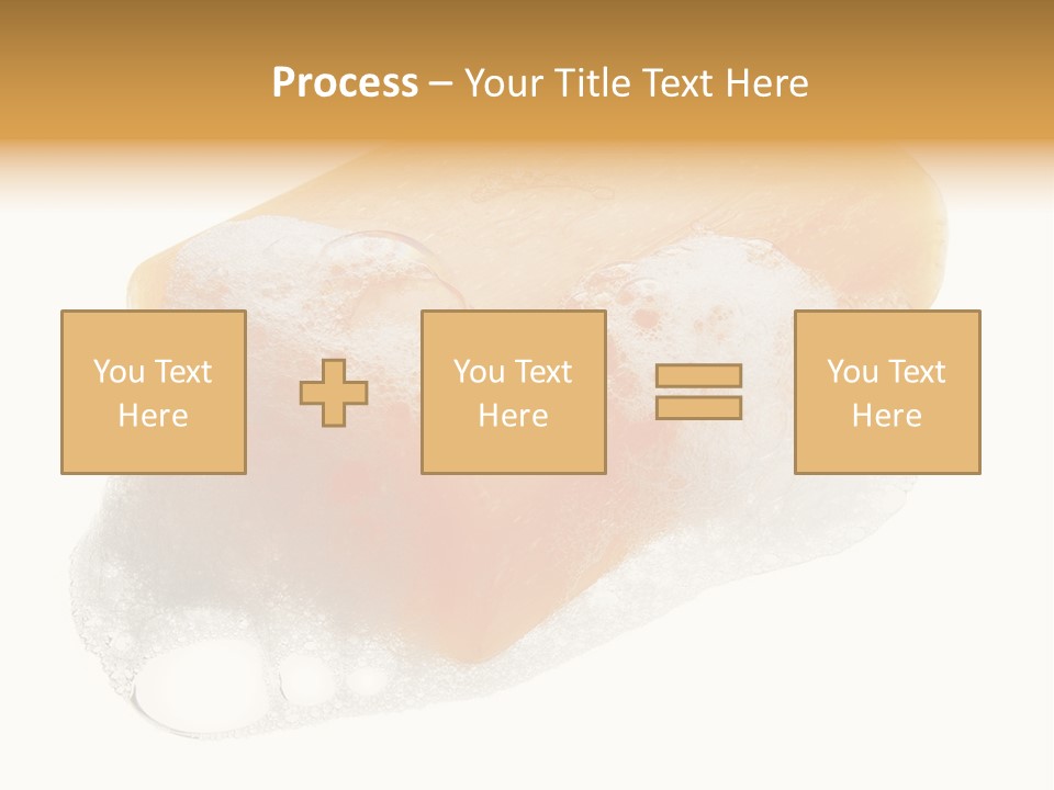 A Piece Of Soap With Bubbles On It PowerPoint Template