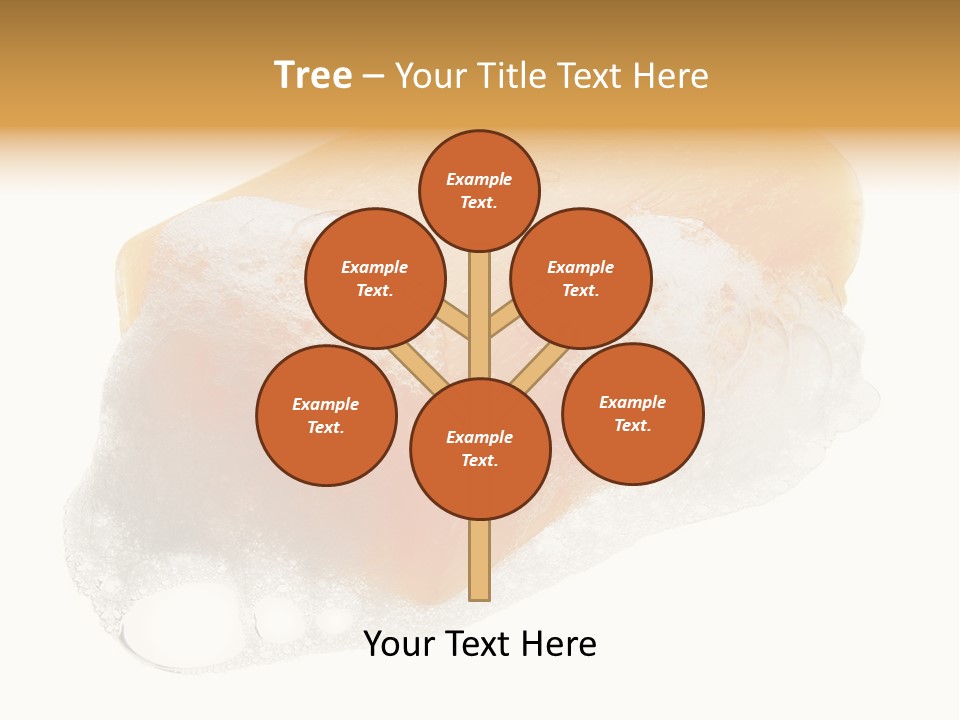 A Piece Of Soap With Bubbles On It PowerPoint Template