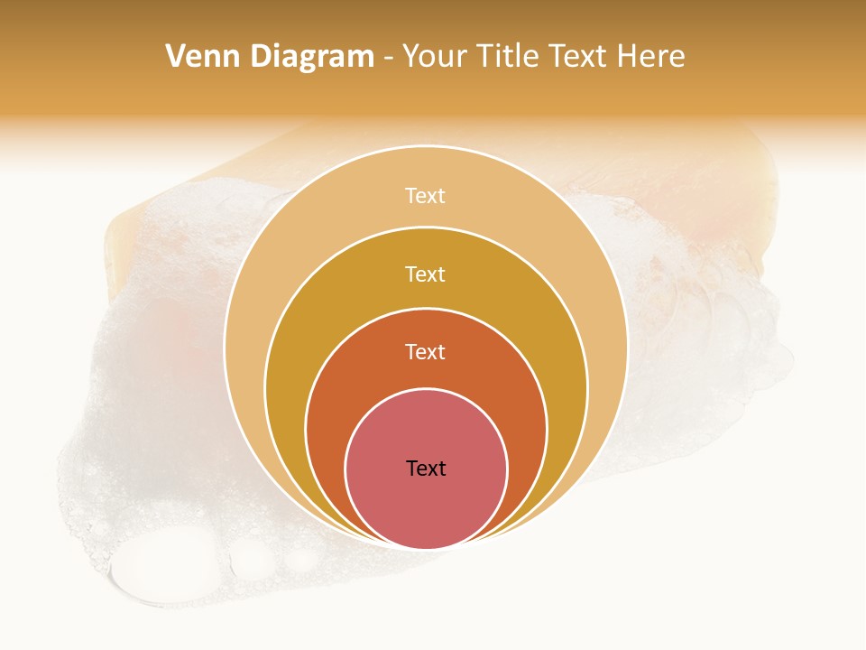 A Piece Of Soap With Bubbles On It PowerPoint Template