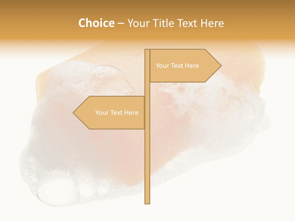 A Piece Of Soap With Bubbles On It PowerPoint Template
