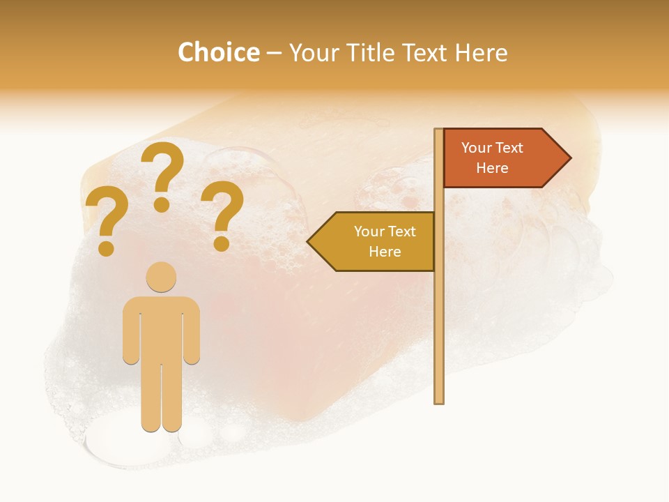 A Piece Of Soap With Bubbles On It PowerPoint Template