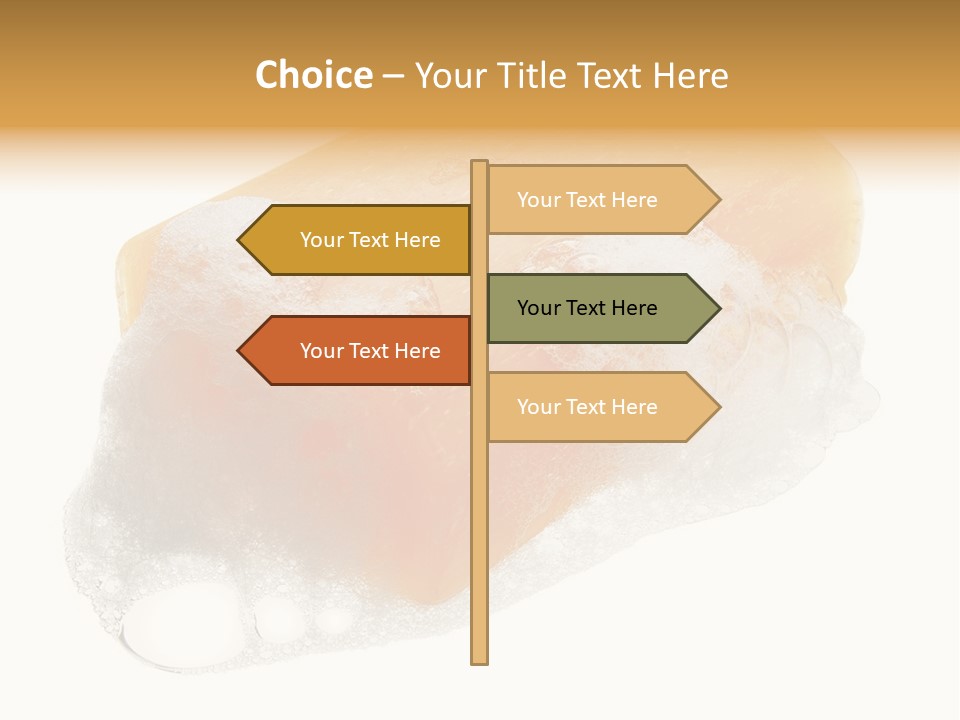 A Piece Of Soap With Bubbles On It PowerPoint Template