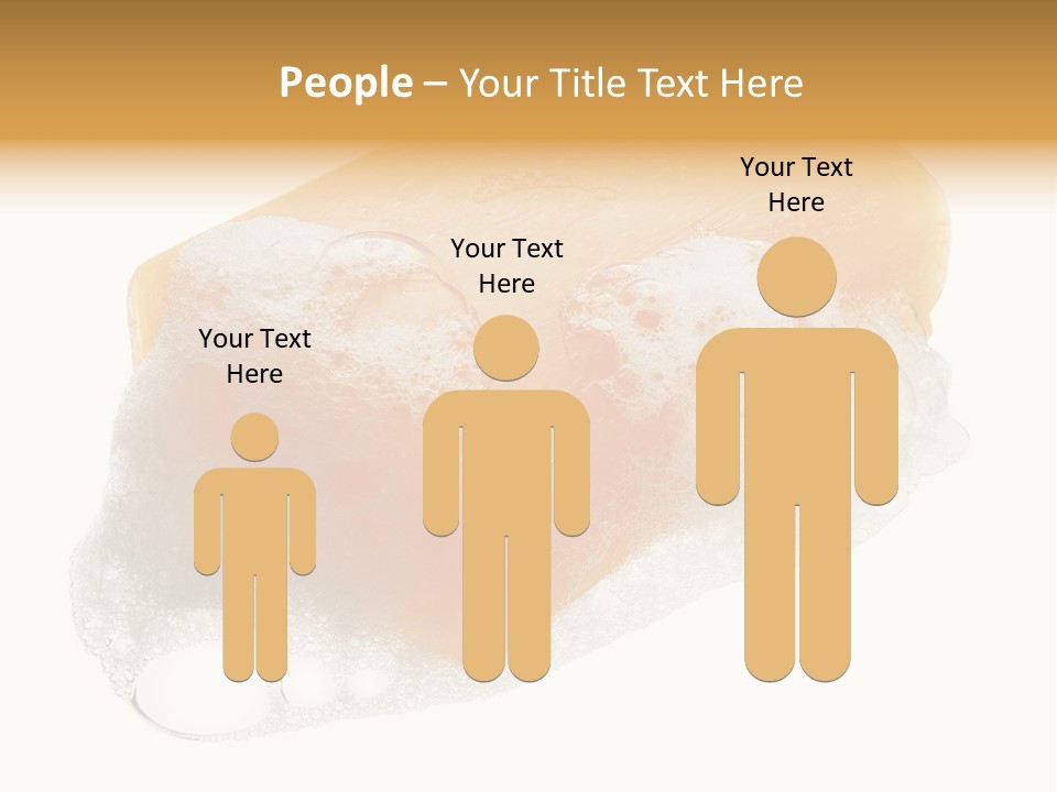 A Piece Of Soap With Bubbles On It PowerPoint Template