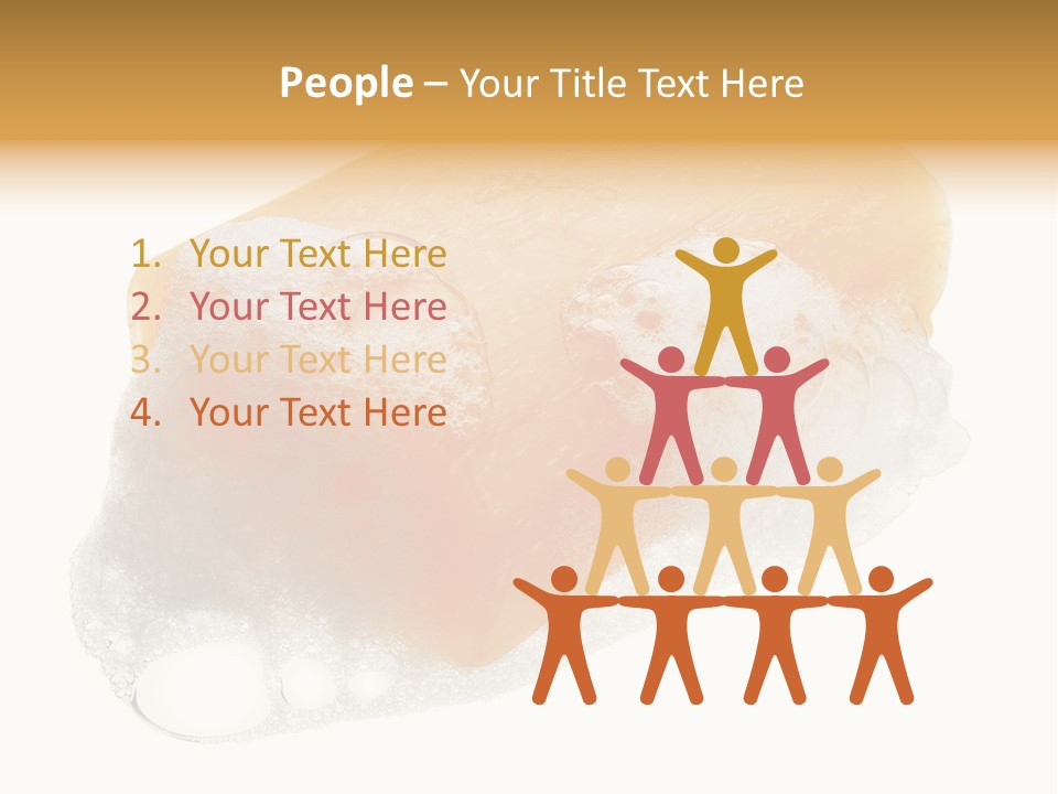 A Piece Of Soap With Bubbles On It PowerPoint Template