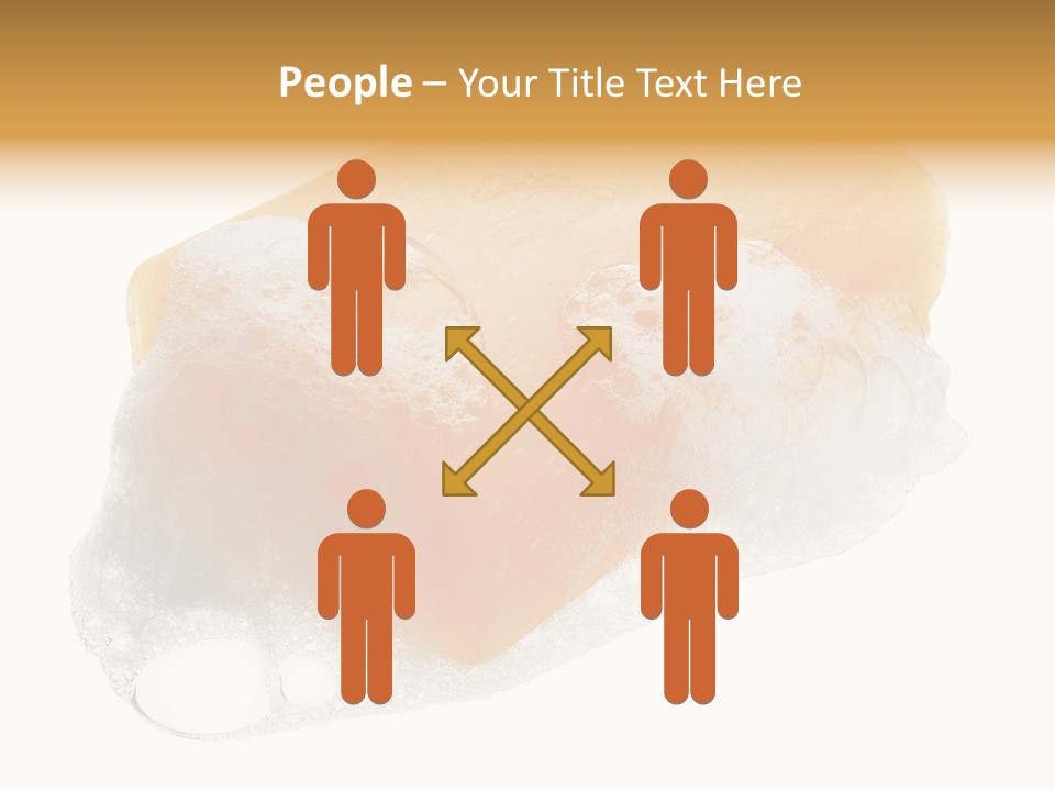 A Piece Of Soap With Bubbles On It PowerPoint Template
