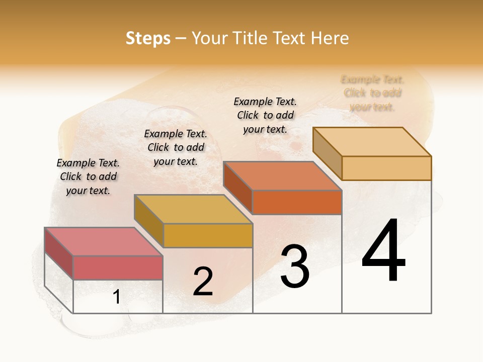 A Piece Of Soap With Bubbles On It PowerPoint Template