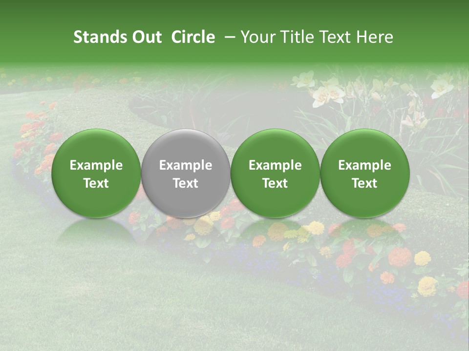 Big Classic Popcorn Glass Bowl PowerPoint Template