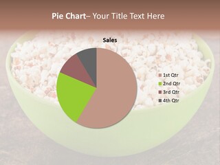 Big Classic Popcorn Glass Bowl PowerPoint Template