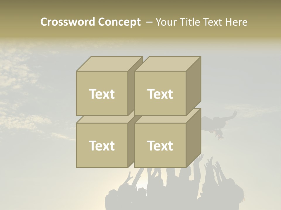 Freedom Team Work Collaboration Concept PowerPoint Template