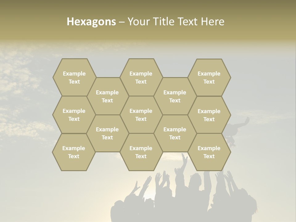 Freedom Team Work Collaboration Concept PowerPoint Template