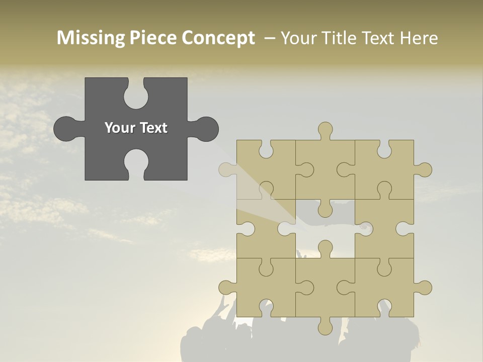 Freedom Team Work Collaboration Concept PowerPoint Template