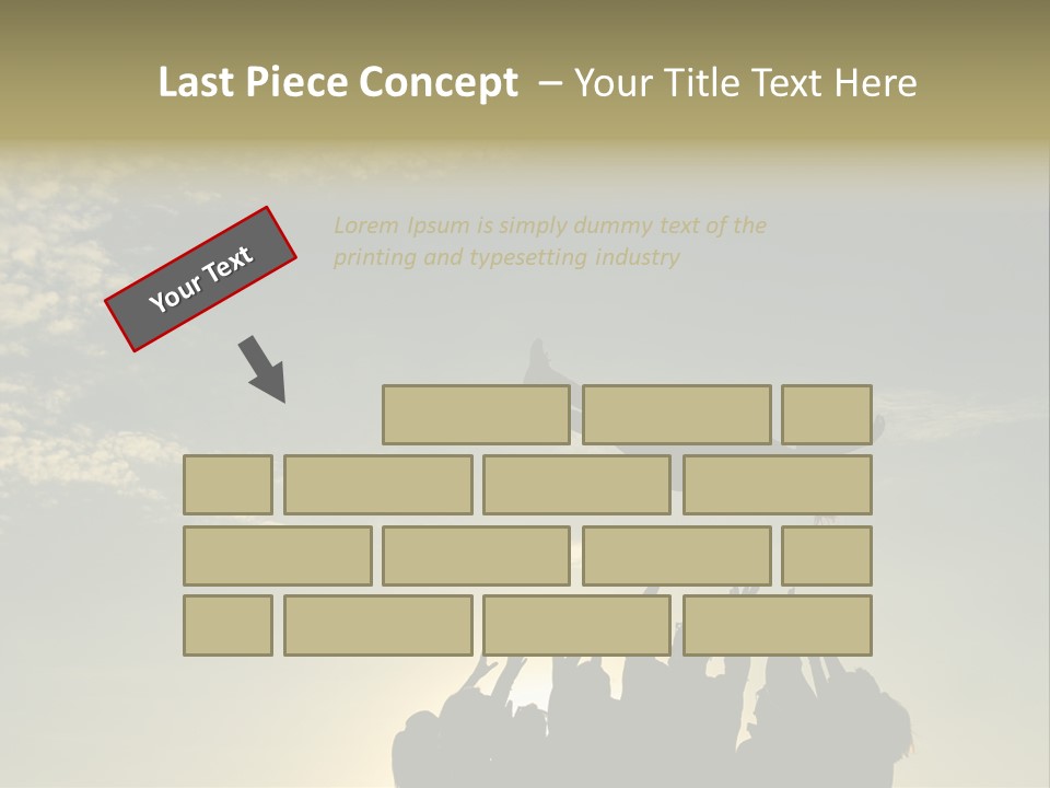 Freedom Team Work Collaboration Concept PowerPoint Template