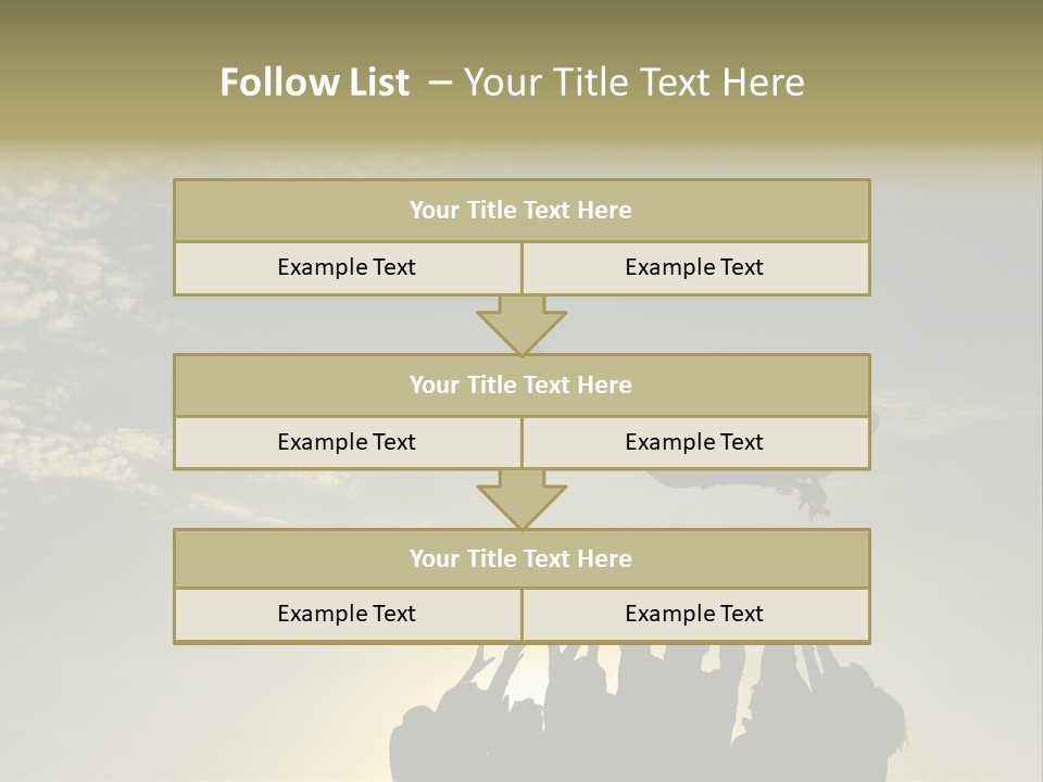 Freedom Team Work Collaboration Concept PowerPoint Template