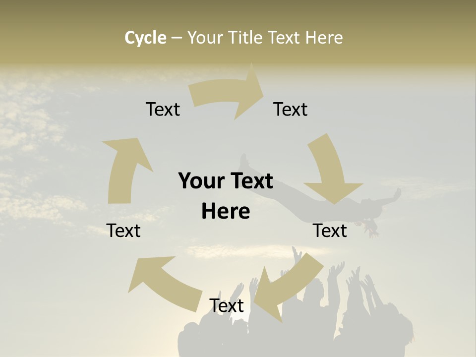 Freedom Team Work Collaboration Concept PowerPoint Template