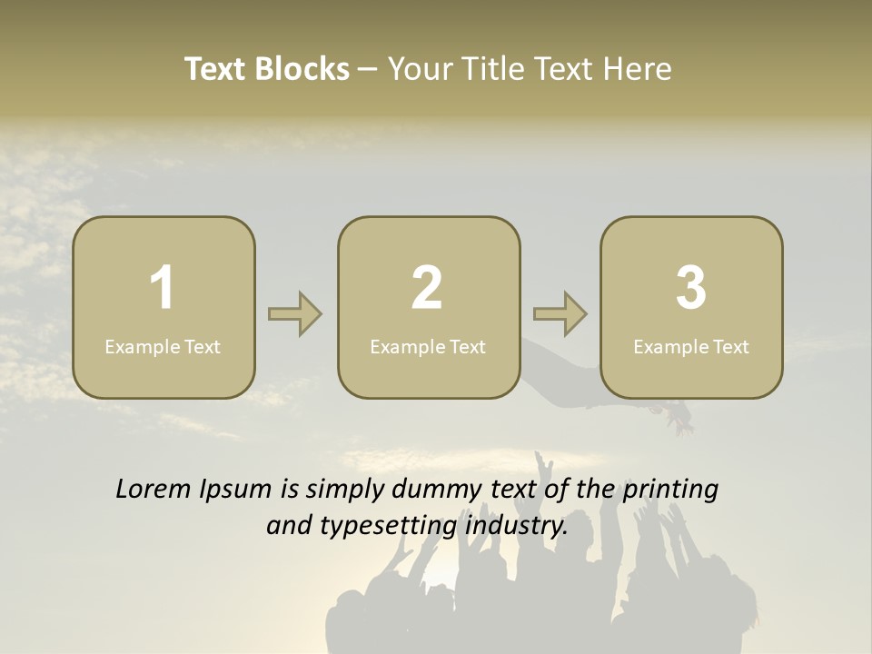 Freedom Team Work Collaboration Concept PowerPoint Template