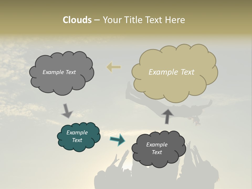 Freedom Team Work Collaboration Concept PowerPoint Template