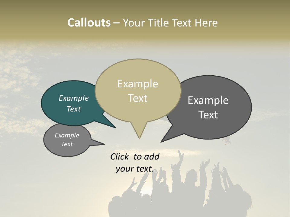 Freedom Team Work Collaboration Concept PowerPoint Template