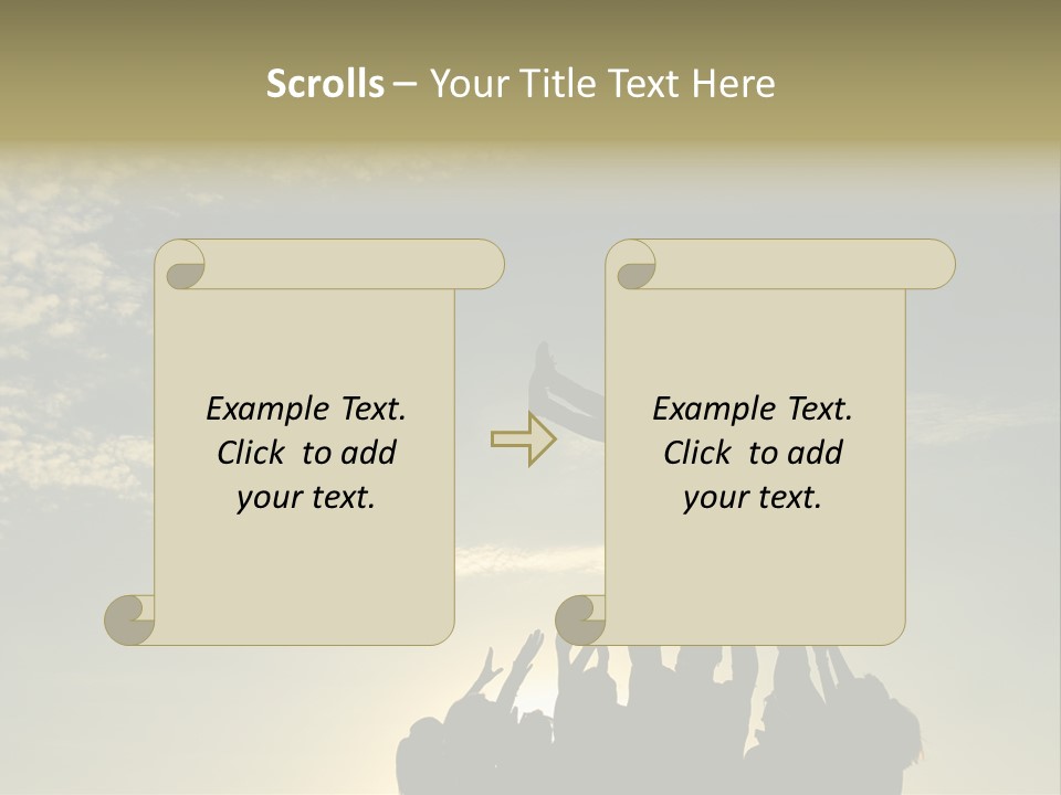 Freedom Team Work Collaboration Concept PowerPoint Template