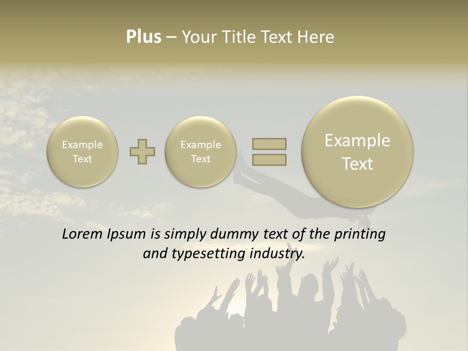 Freedom Team Work Collaboration Concept PowerPoint Template