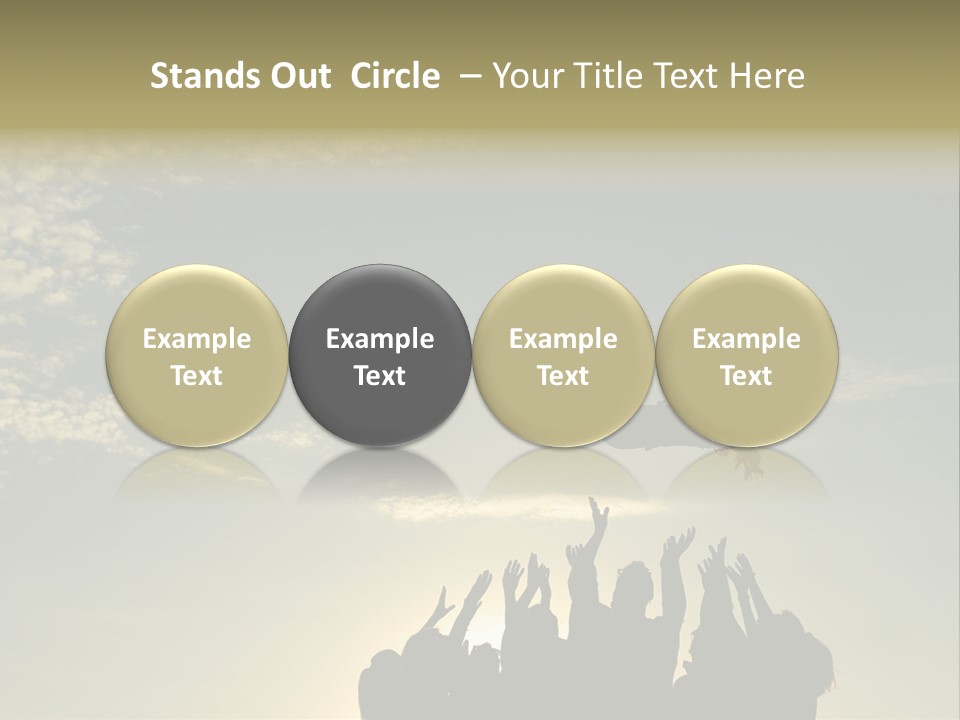 Freedom Team Work Collaboration Concept PowerPoint Template