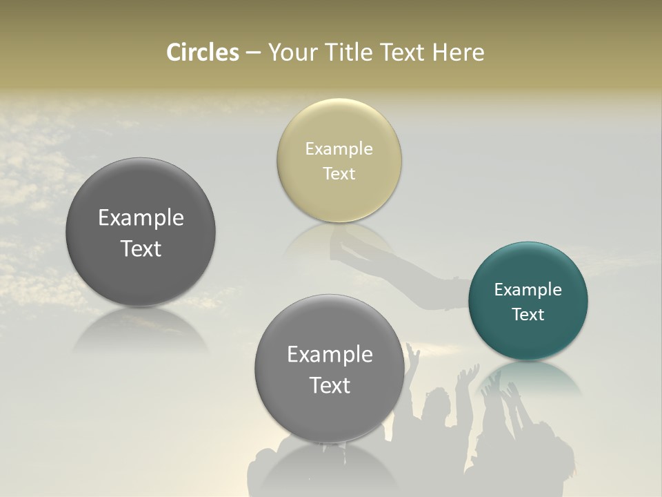 Freedom Team Work Collaboration Concept PowerPoint Template