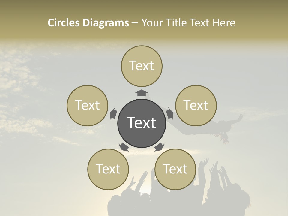 Freedom Team Work Collaboration Concept PowerPoint Template