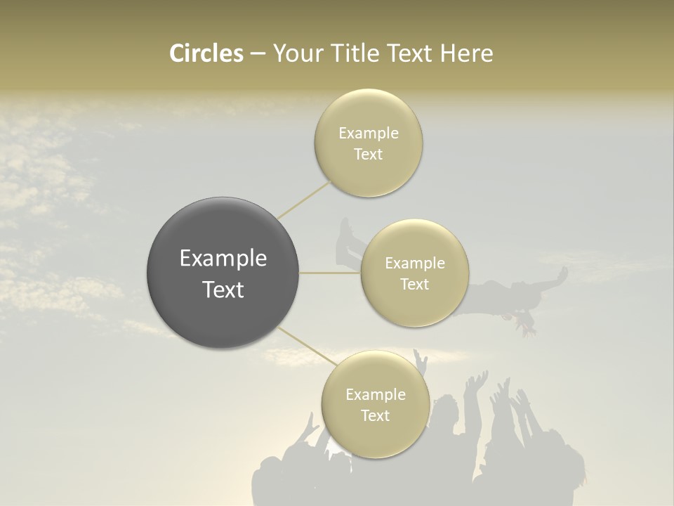 Freedom Team Work Collaboration Concept PowerPoint Template