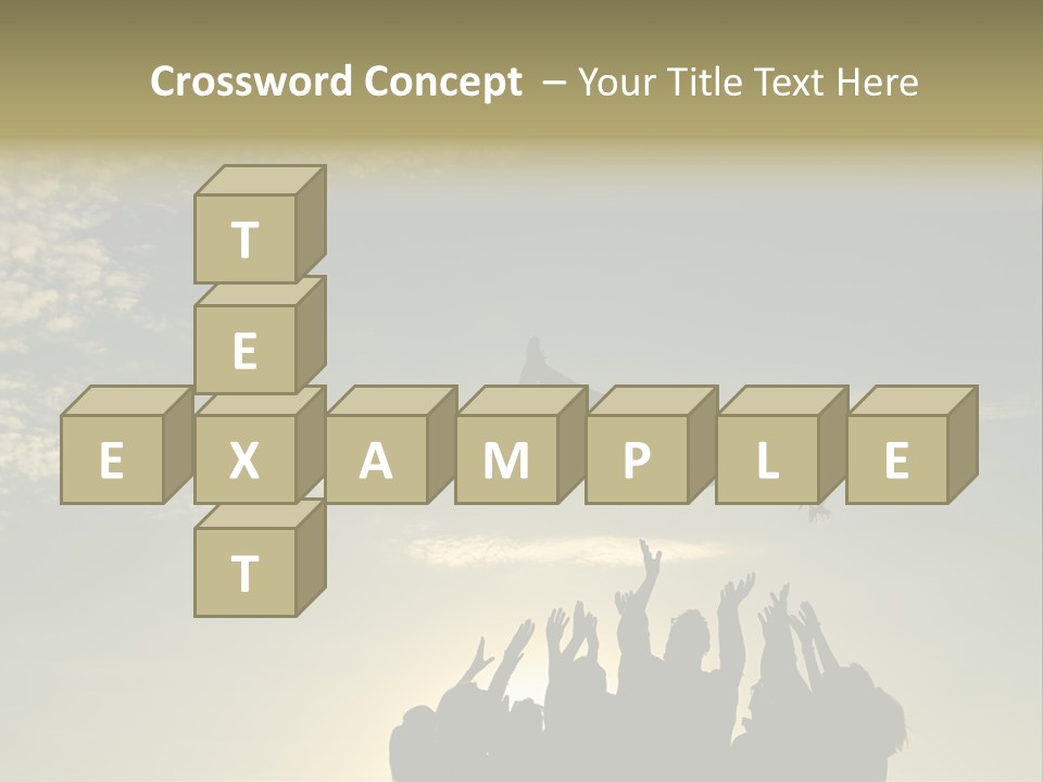 Freedom Team Work Collaboration Concept PowerPoint Template