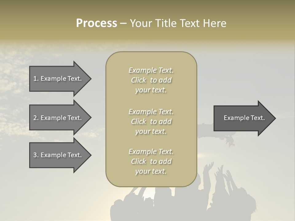 Freedom Team Work Collaboration Concept PowerPoint Template