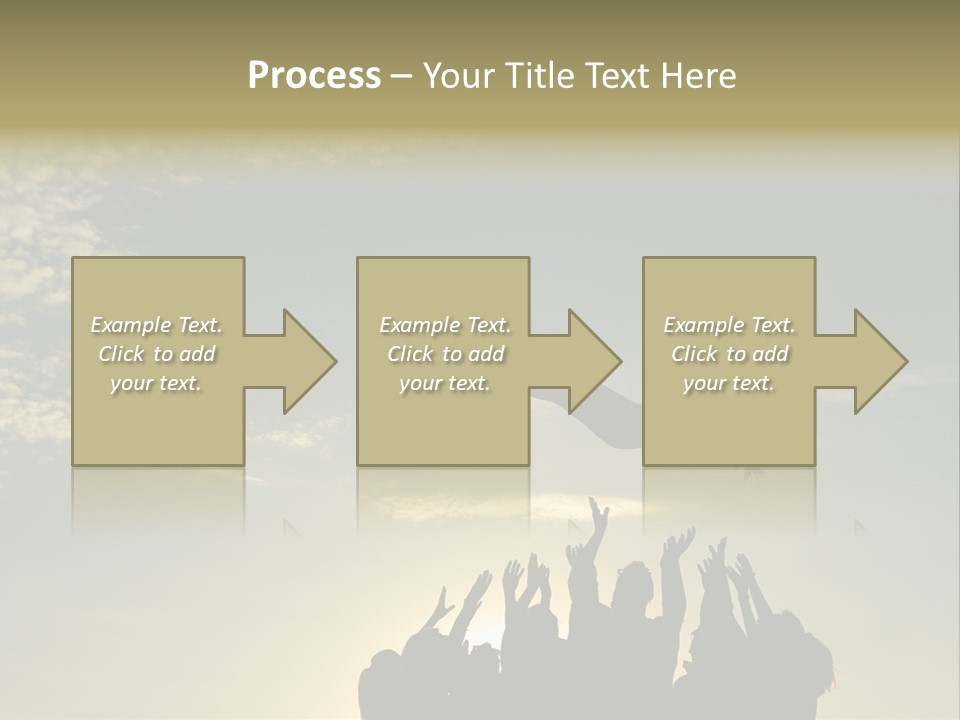 Freedom Team Work Collaboration Concept PowerPoint Template