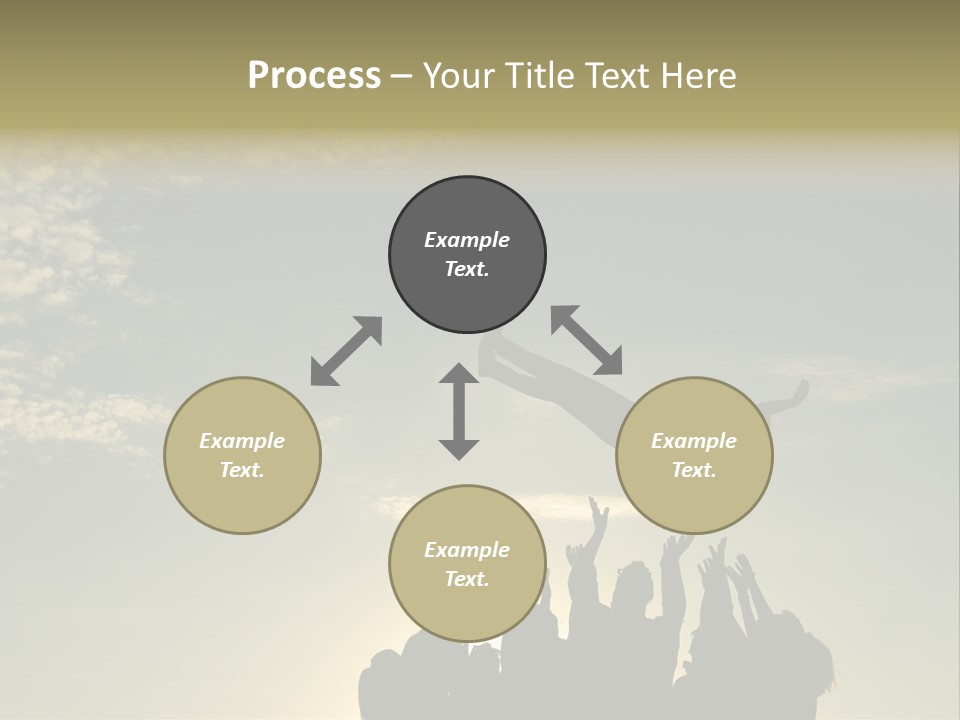 Freedom Team Work Collaboration Concept PowerPoint Template