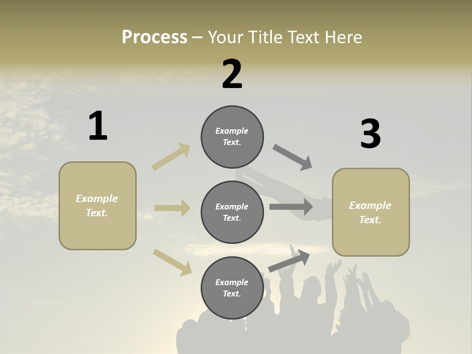 Freedom Team Work Collaboration Concept PowerPoint Template