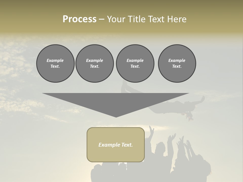 Freedom Team Work Collaboration Concept PowerPoint Template