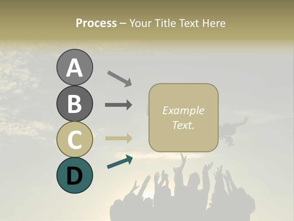 Freedom Team Work Collaboration Concept PowerPoint Template