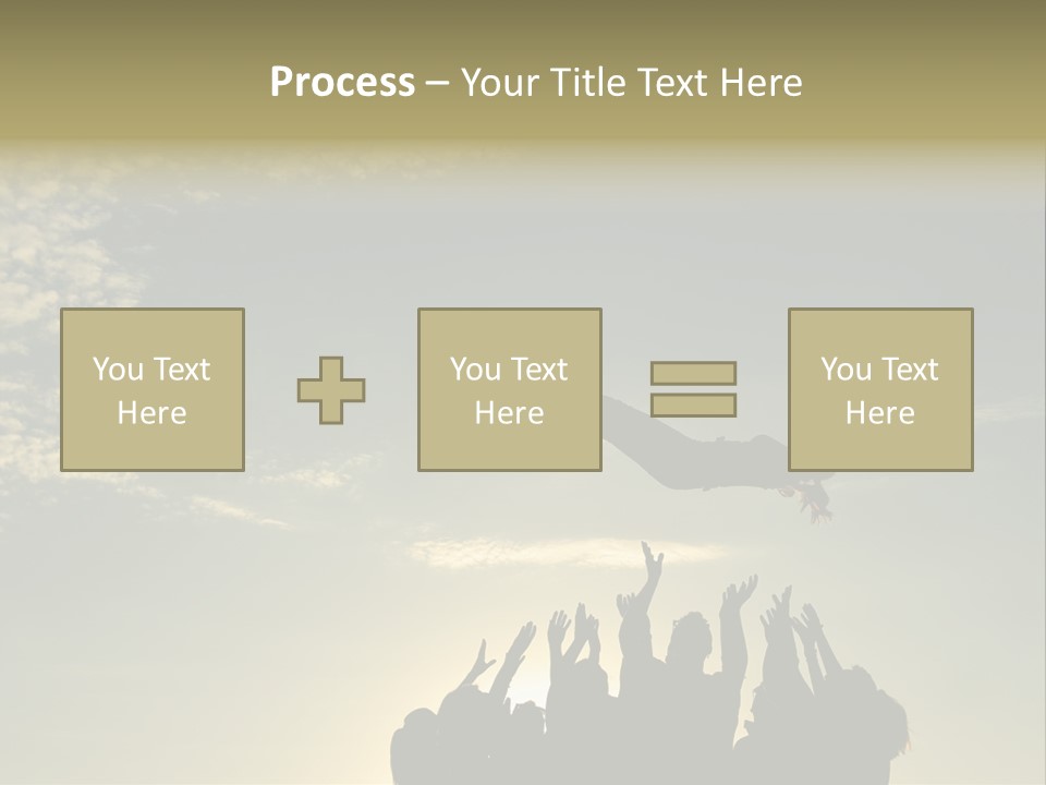 Freedom Team Work Collaboration Concept PowerPoint Template
