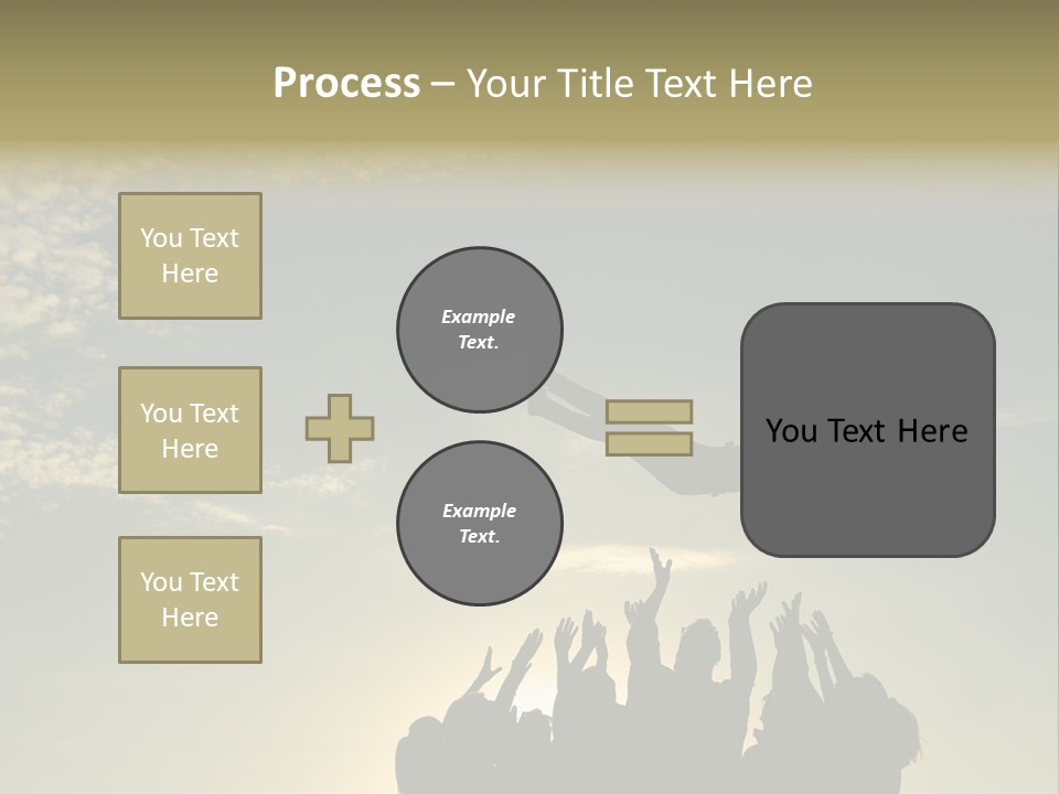 Freedom Team Work Collaboration Concept PowerPoint Template