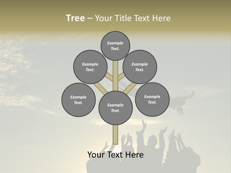 Freedom Team Work Collaboration Concept PowerPoint Template