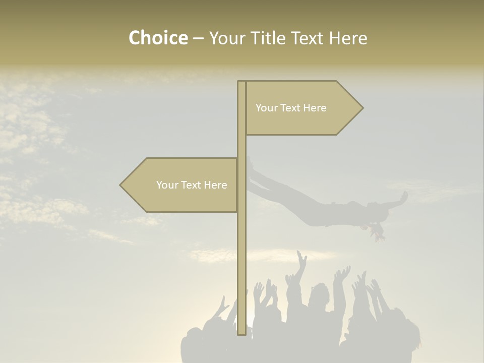 Freedom Team Work Collaboration Concept PowerPoint Template