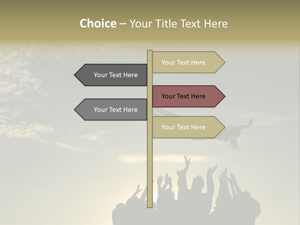 Freedom Team Work Collaboration Concept PowerPoint Template
