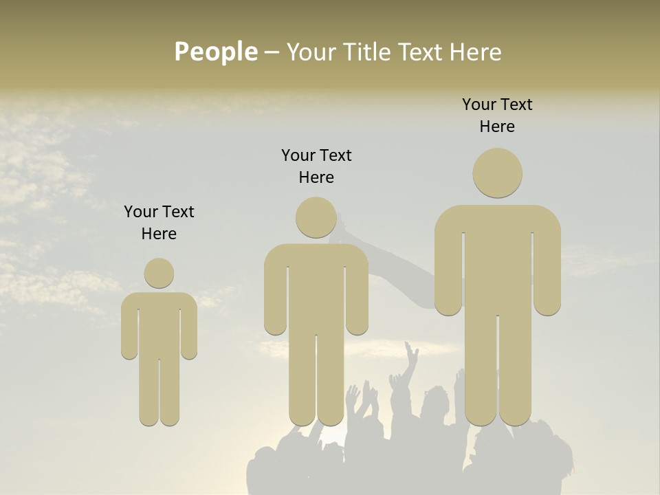 Freedom Team Work Collaboration Concept PowerPoint Template